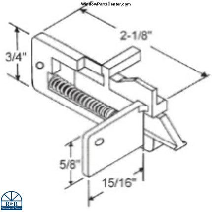 S1106 Slide Tilt Latch Set Double Hung and Single Hung Window Top and Side Mount Better Bilt Stamp on part says: LIFT SASH 2" BEFORE TILTING