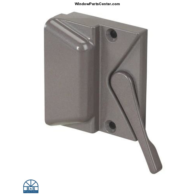 S1107 Amesbury Truth 16 Series HomeGard Casement Window Sash Lock. Color Bronze. Known to have been used on: Crestline, Vetter and Peachtree Windows. Known part number stamped on back: 45428 Truth, Replacement version for locks stamped with 21328A