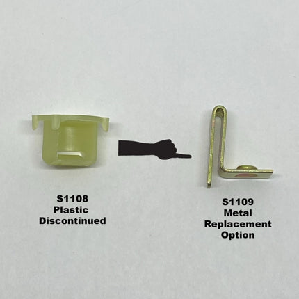 S1108- Jamb Liner Spring End Clip Top Round Plastic- Pack Of 4 Balance