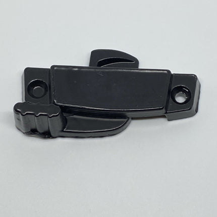 S1112 Black Zinc Die Cast Window Sweep And Sash Lock / No Keeper Double Hung Replacement Option for Part with Stamped on back of : ACTIVE CO 718 552 0361 Current Style has stamped on back of part: C-A N.Y., 1356, 13 5 7