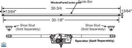 S1116 - Entrygard Guide Bar 30 3/4 Inch Awning Window Parts