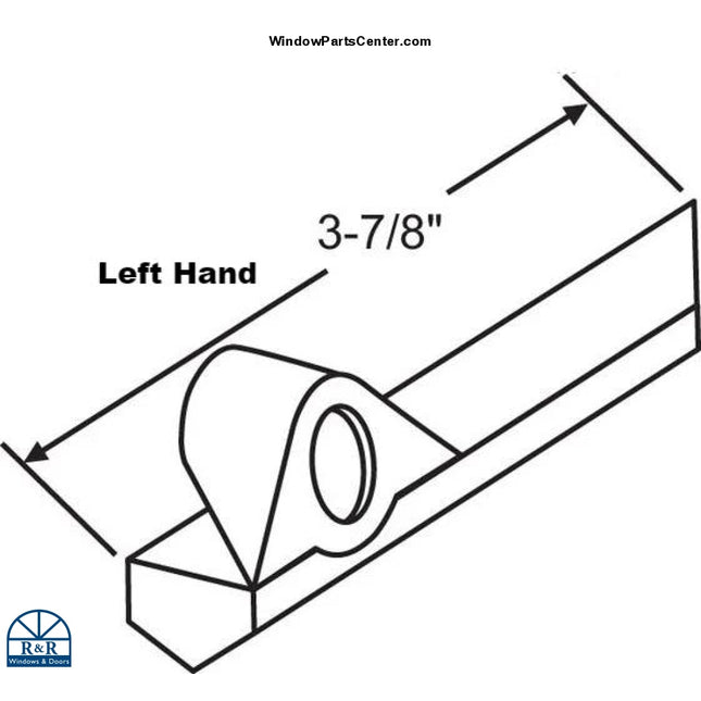 S1126 Pella Round Operator Cover Architect Designer Proline Vintage 1995-1999 Left Hand / White
