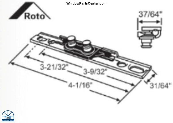S1127 Roto North America Surface Mount Awning Bracket For Window Known.  Roto-Frank Awning Bracket Part Number: OP05-8021-00, OP05-8021 