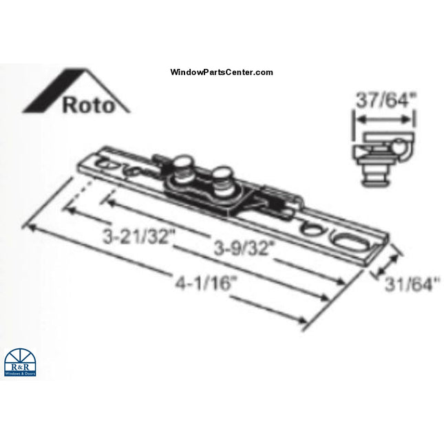 S1127 Roto North America Surface Mount Awning Bracket For Window Known.  Roto-Frank Awning Bracket Part Number: OP05-8021-00, OP05-8021 