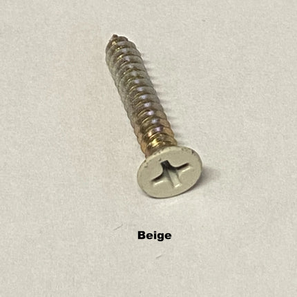 Replacement Window Lock And Keeper Screws Philips 1 Inch X #8 4 Pack / Beige Screw