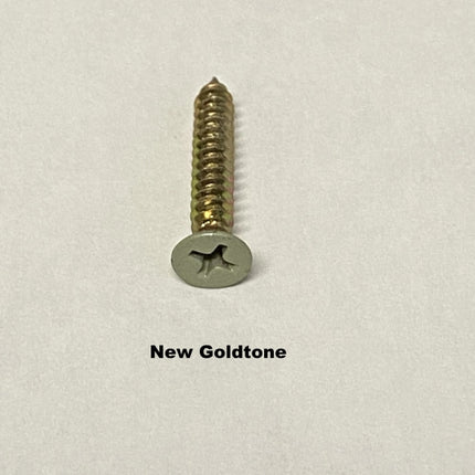 Replacement Window Lock And Keeper Screws Philips 1 Inch X #8 4 Pack / New Goldtone Screw