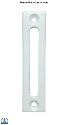 S2018 Lock Bar Guide Vinyl Casement and Awning Window Vinyl Lock Bar Guide for Vinyl Casement and Awning Window (sliding lock guards). For multipoint window lock Known to have been used on: Vinyl Windows, PGT, SuperSeal, Hurd and more. Known Part Number: 39-265 Roto Lock bar Guide White Plastic part for casement window lock.