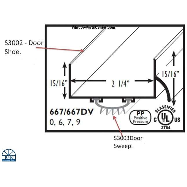 Door Shoe for bottom of Door