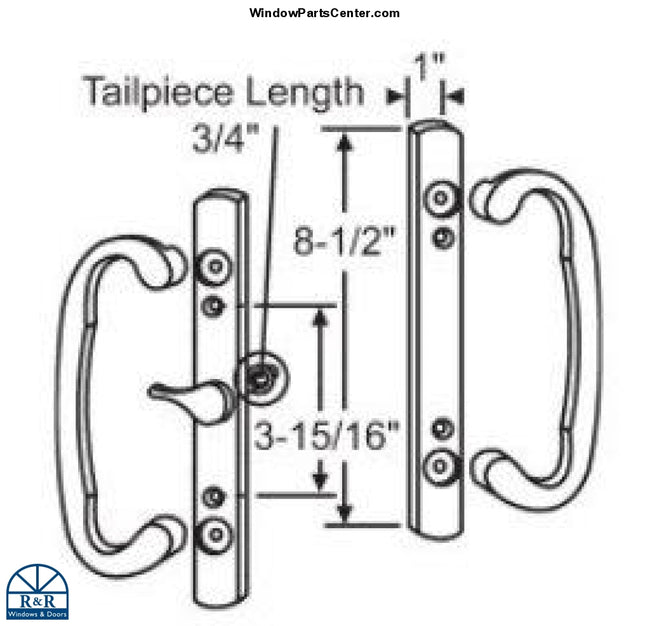 Sliding Patio Door Parts tagged "Sash Controls" R&R Windows & Doors