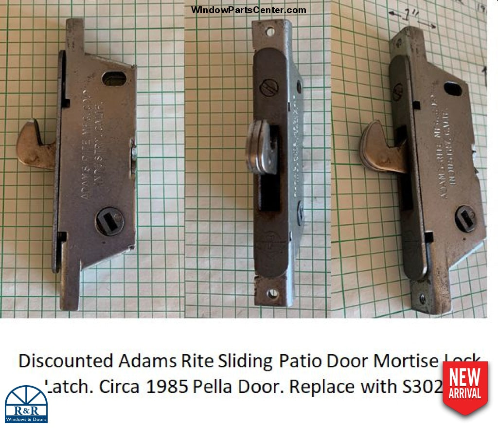 Adams Rite Latch Set S3021 - MORTISE LOCK ROUND 45-DEGREE WITH HOOK OUT PDH 21 - Replacemen ...