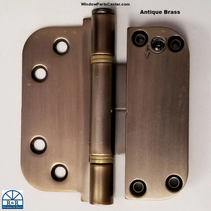 S4003 - Set Hinge Vertical Adjustable Door Antique Brass As Is