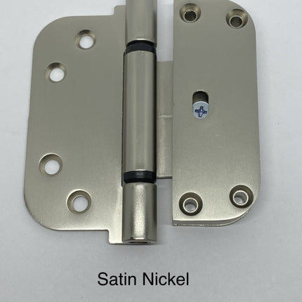 S4004 - Horizontal Adjustable Guide Door Hinge Satin Nickel