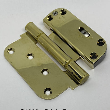 HG210 HG200 Amesbury Truth Dual Adjustable Door Hinge part number s4008 non removable pin color bright prass 