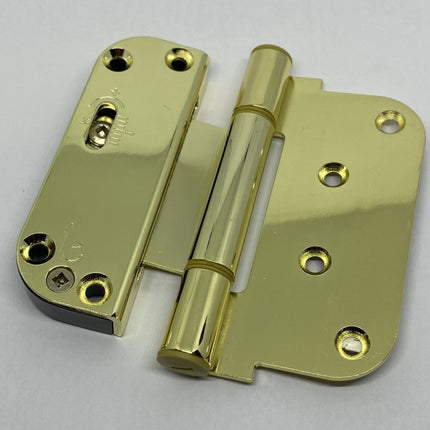 HG210 HG200 S4005 S4006 S4007 S4008 - Amesbury Truth Dual Adjustable Door Hinge Bright Brass / Removable Pin