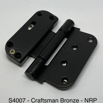 HG210 HG200 S4005 S4006 S4007 S4008 - Amesbury Truth Dual Adjustable Door Hinge Craftsman Bronze / Steel Non