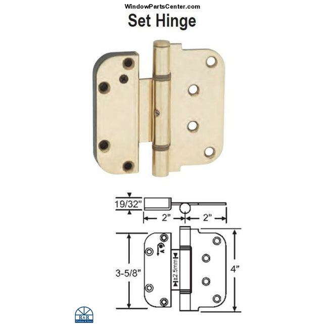 850-8762439 - S4009 HTL Ultimate 2-D Hinge - Hoppe Set Hinge Adjustable. Part Number850-8762439 and Pat. Nr. 5701636, Pat. Nr. 5,701,636