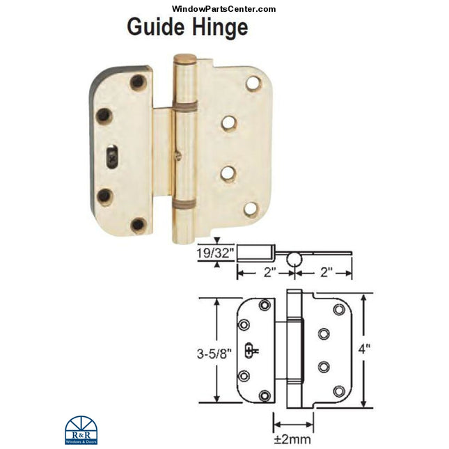 S4010 HTL Ultimate 2-D Hinge - Hoppe Guide Hinge Adjustable Known Part # 850-8762435,  Pat.Nr. 5.701.636