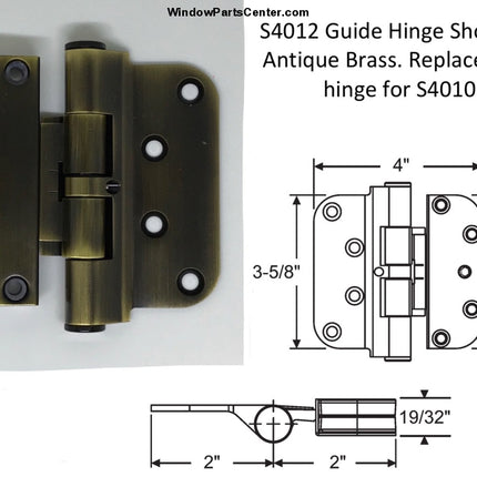 S4012 Hoppe Adjustable Hinge - Guide Door