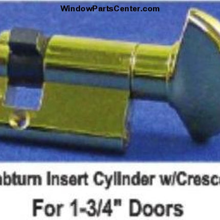 S4103 Hoppe 90 Degree Short Cylinder Insert with Crescent Knob For 1 3/4 Inch Doors. Part number 