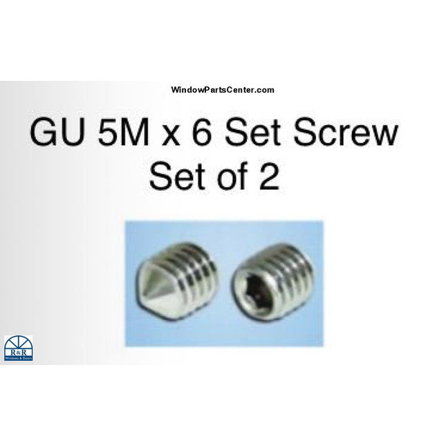 S4109 Gu Handle Set Screw 5M X 6 - Set Of 2