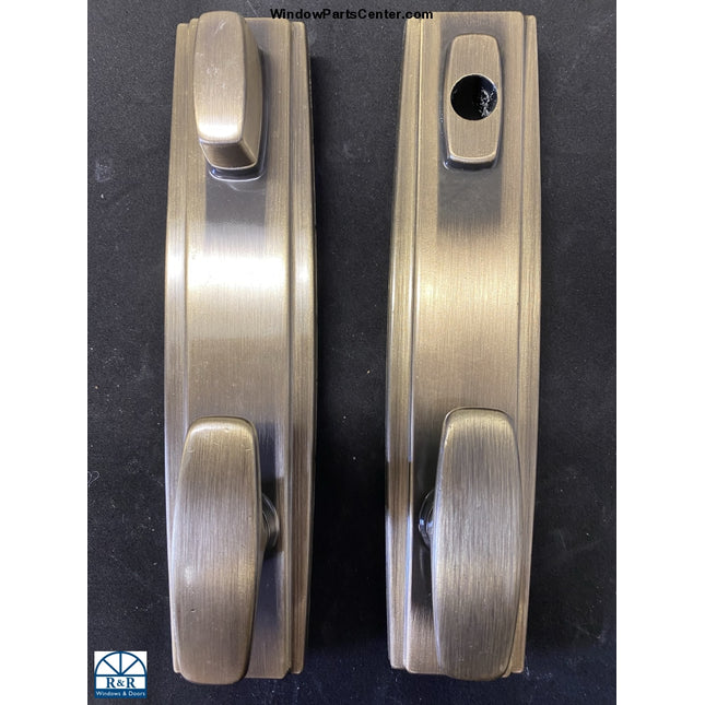 S4111 - Peachtree Prado Door Hardware Trim Antique Brass NOS Known Part Numbers: 36280005 8006-3, PTP Trim, S4111 Prado Contemporary Patio Door hardware 