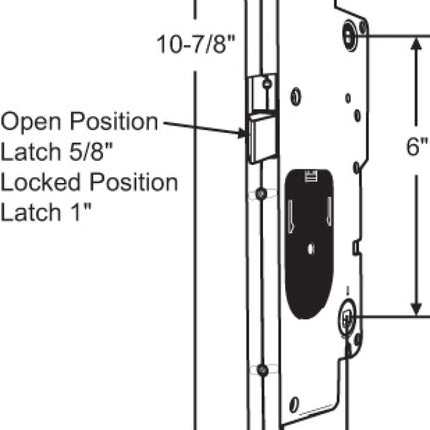 S4112 - Peachtree Multipoint Mortise Lock Citadel IPD Citation