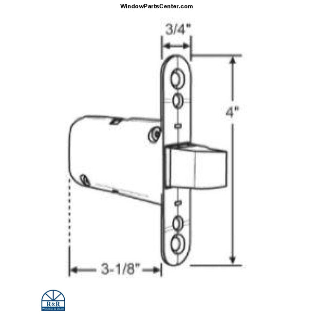 S4115 Peachtree W&f Citadel Swing Patio Door Multipoint Lock Aux Module