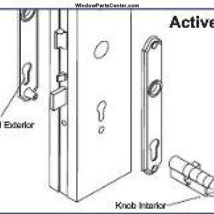 S4100  Active Style - Hoppe Munchen Series M112Pl/216N Swinging Door Handle Sets