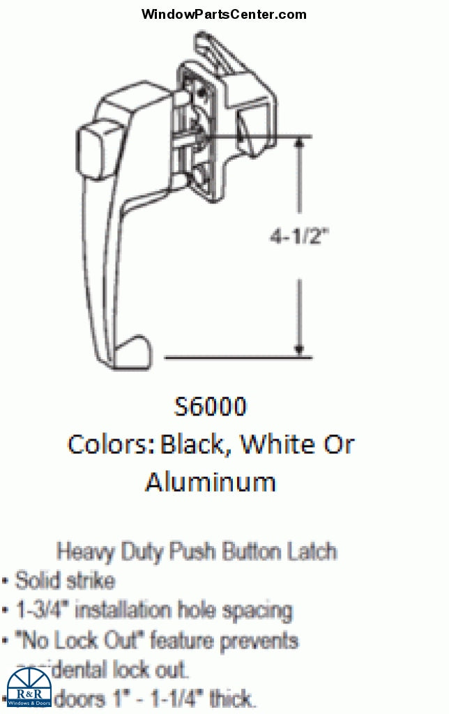 Step-by-step: how to install push button latch on screen door