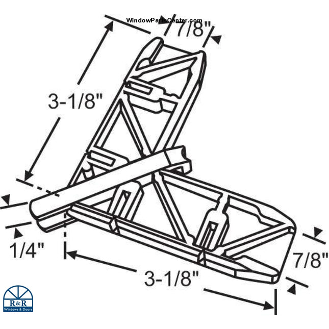 S6003 - Sliding Screen Patio Door Replacement Corner Key Mitered. Color Bronze