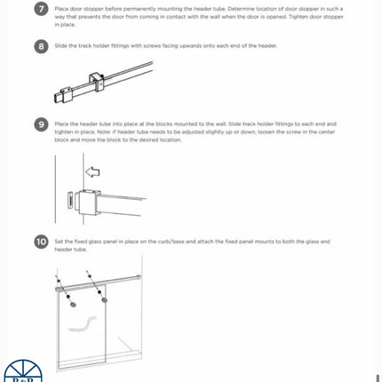 S800 - Brixwell 22-268Bnk And 22-268Bch Gliding Shower Door System