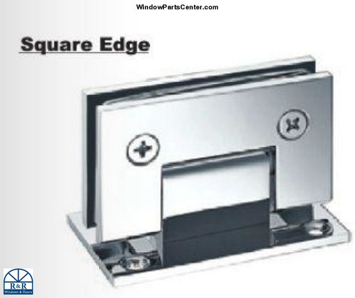 S801 Brixwell 22-244BCH and 22-224BNK Solid Brass Shower Hinge Square Stand Bull-Back Plate