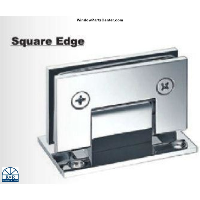 S801 Brixwell 22-244BCH and 22-224BNK Solid Brass Shower Hinge Square Stand Bull-Back Plate