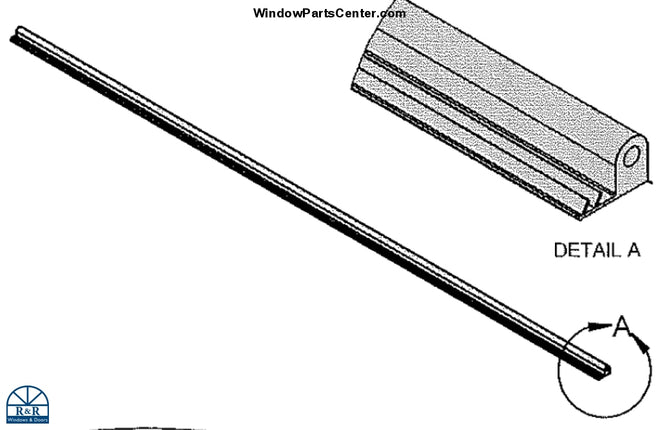 Part Number SP15488 - Amesbury Truth Sierra Pacific Casement Foam Filled Weather Strip Horizontal