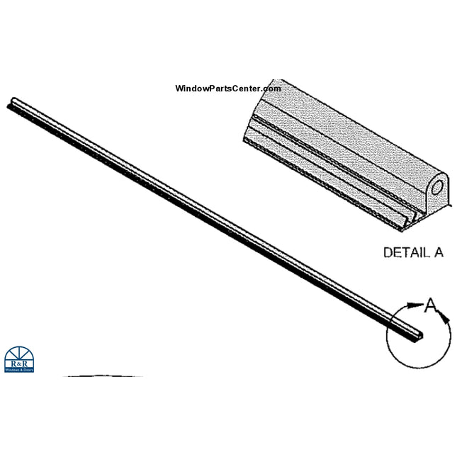 Part Number SP15488 - Amesbury Truth Sierra Pacific Casement Foam Filled Weather Strip Horizontal