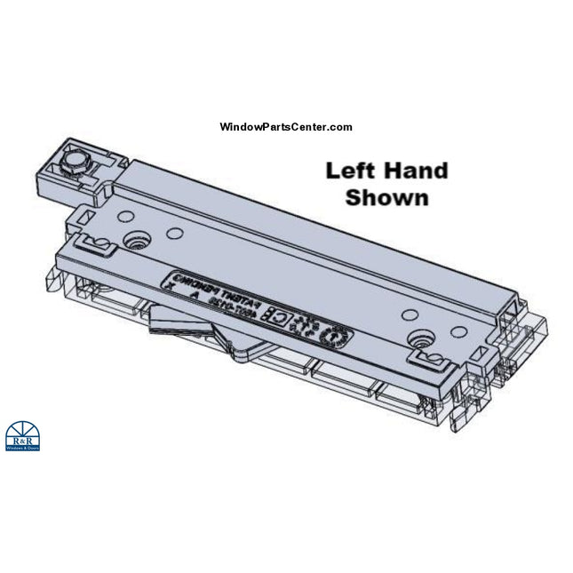 SP20000 Amesbury Truth Casement Window UTO Lock Assembly.  Patent Pending 4507-0134 B,. LEft hand part number HCU12449XXB0,