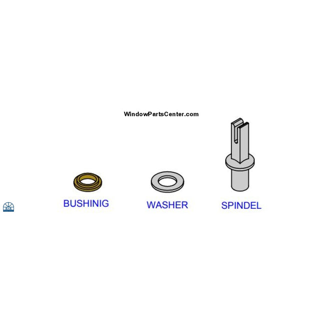 Sp40001 - Hoppe Thumb Turn Shaft Bushing Washer And Spindle Fork Kit Door HardwareSP40001 - Hoppe Thumb Turn Shaft Bushing Washer and Spindle Fork Thumb Turn ShaftKit Known Part Numbers: HPS2070803BU / HPS2080737WS / HPS2061421SP
