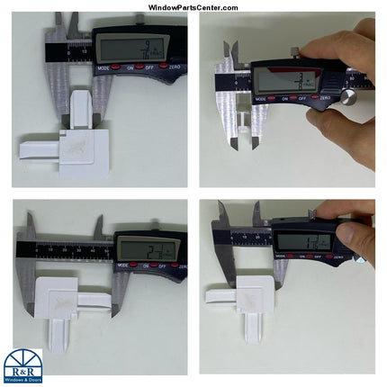 SuperSeal, Hurd, Sierra Pacific Vinyl Casement Awning Replacement Screen Corner Key. Color White