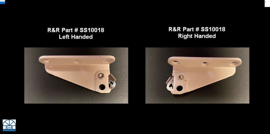 SS10018 Roto Face Mount Casement Sash Operator Bracket known part number stamped on part: 0P052022 and 0P052021, OP05-8000, OP05-8001 OP05-8002, OP05-8003, PO05-8002, OP05-8003
