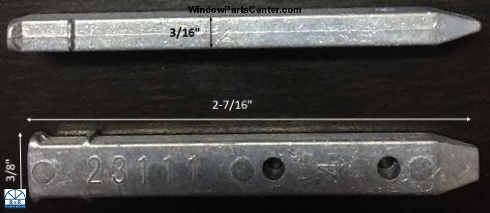 Part Number SS20013 - Pivot Bar for SuperSeal Single Hung Window, also known by part number 23111