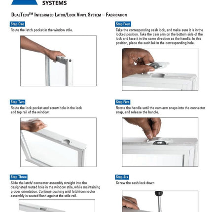 Ss20016 Flush Mount Tilt And Lock Sash With Wash Feature - Kit Zx-11Dt Double Hung