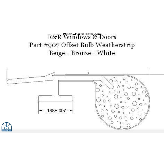 Ss907 - Offset Bulb Weather Strip Weather-Strip