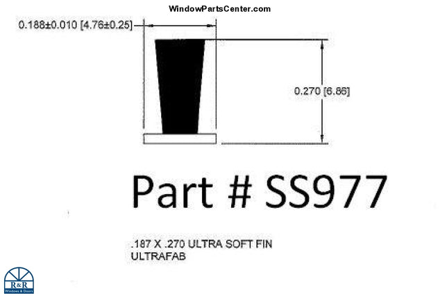 Ss977 Weather Strip Fin Pile Premium Double Slider Royal 7900 Vinyl