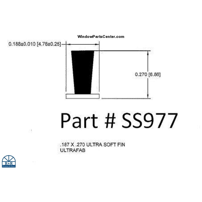 Ss977 Weather Strip Fin Pile Premium Double Slider Royal 7900 Vinyl