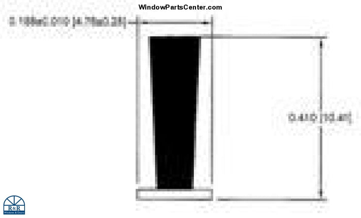 Ss979 - Weatherstrip For Superseal Windows Designer Single Hung Weather-Strip