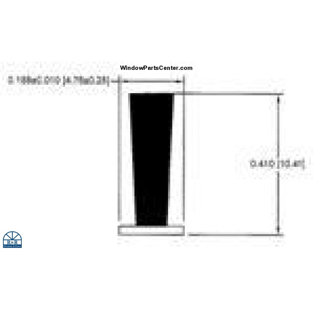 Ss979 - Weatherstrip For Superseal Windows Designer Single Hung Weather-Strip