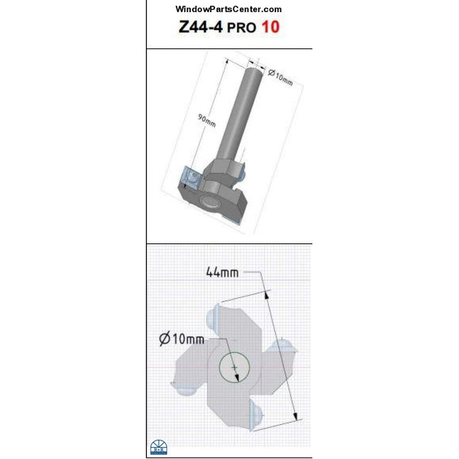 Z44-4 Pro 12 And 10 Rocyork No-Ha Milling Tool Tools